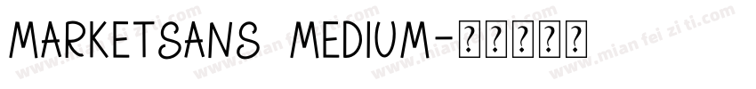MarketSans Medium字体转换